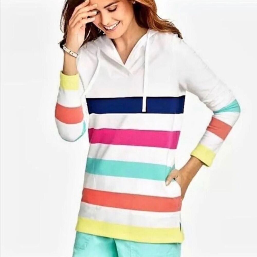 NWOT Talbot's Striped Hoodie